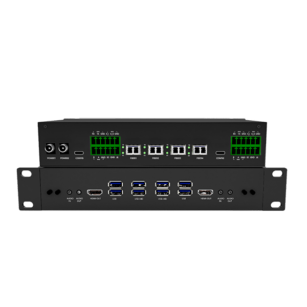 超高清双通道4K光纤接收终端